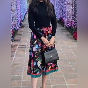 Knit Long Sleeve and Floral Dress